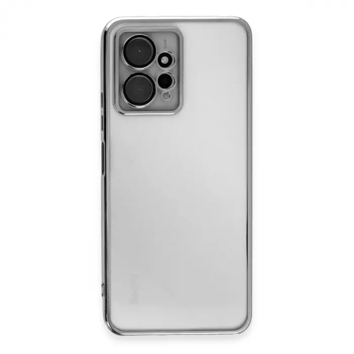 Note 12 4g Kılıf  Lensli  - Gümüş