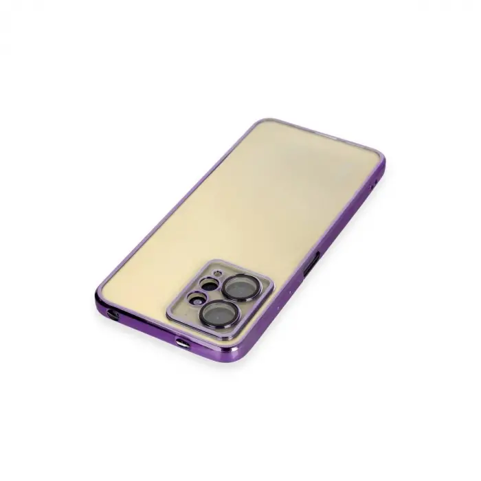 Note 12 4g Kılıf  Lensli  - Mor