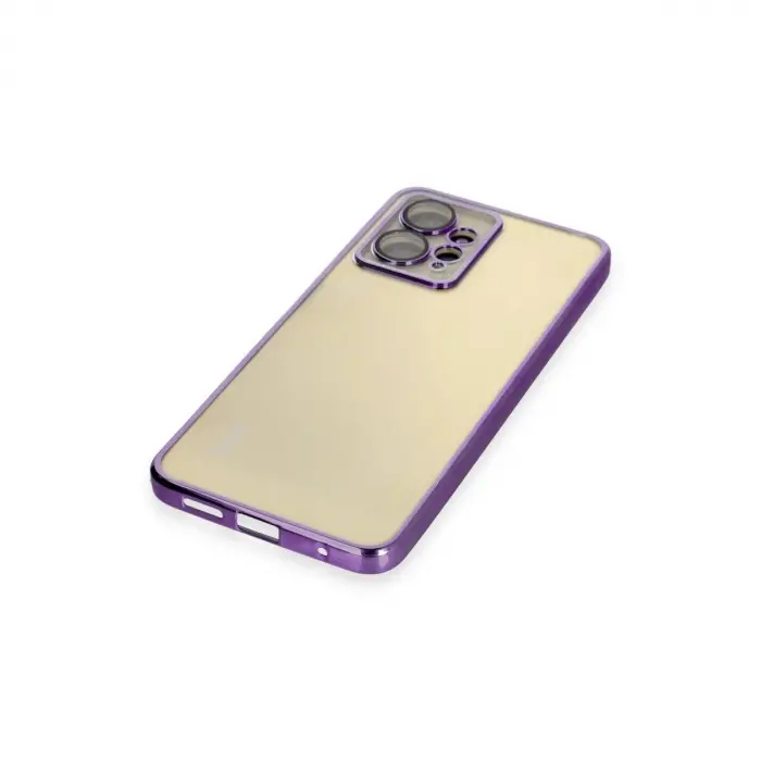 Note 12 4g Kılıf  Lensli  - Mor
