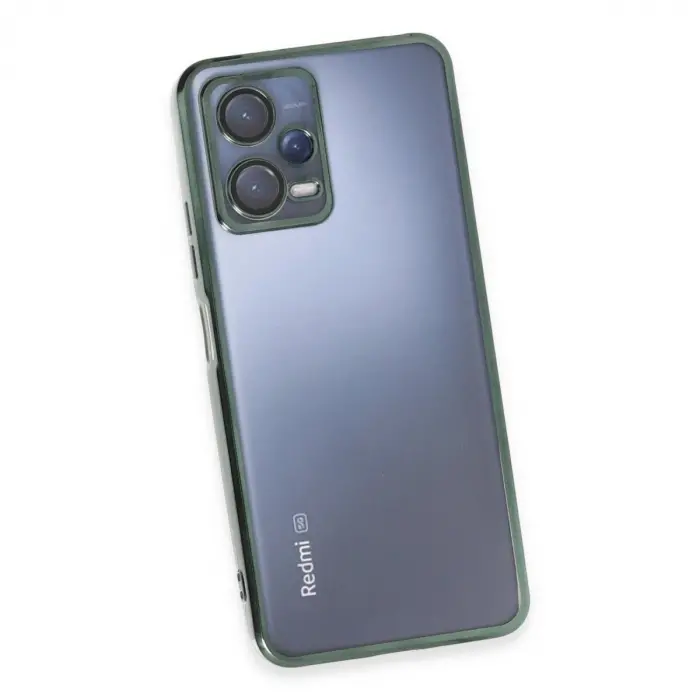 Note 12 5g Kılıf  Lensli  - Yeşil