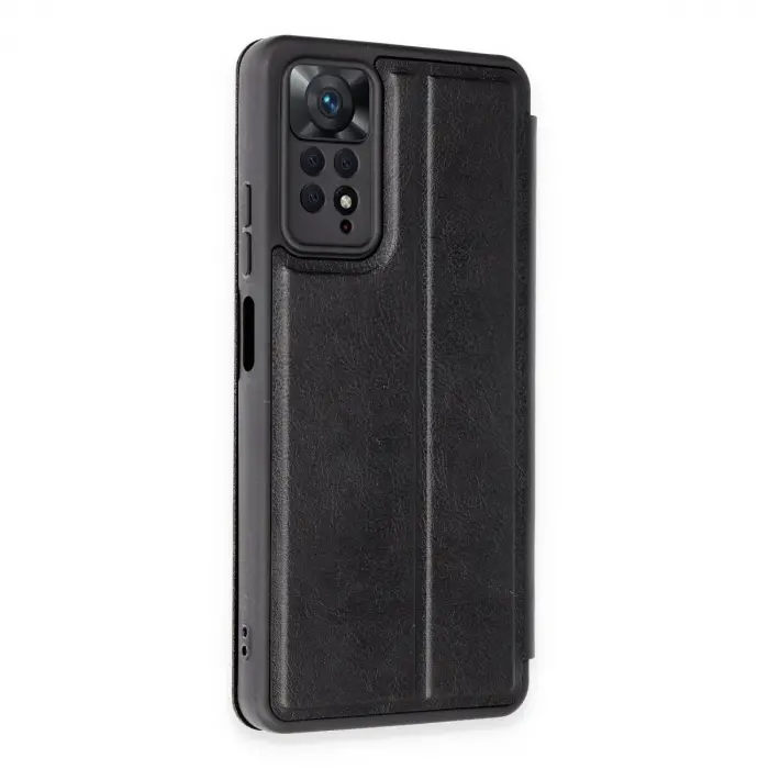 Note 12 Pro 4g Kılıf Flip Cover - Siyah