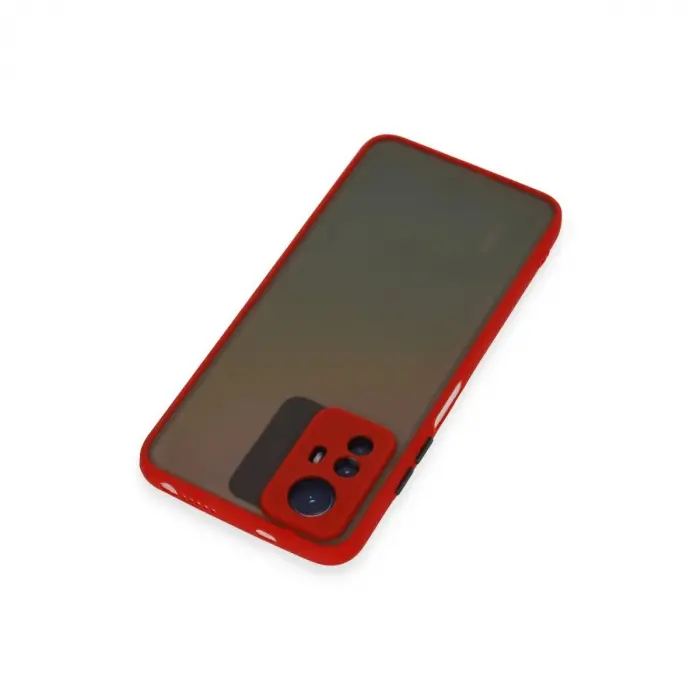 Note 12s Kılıf Montreal  Kapak - Kırmızı