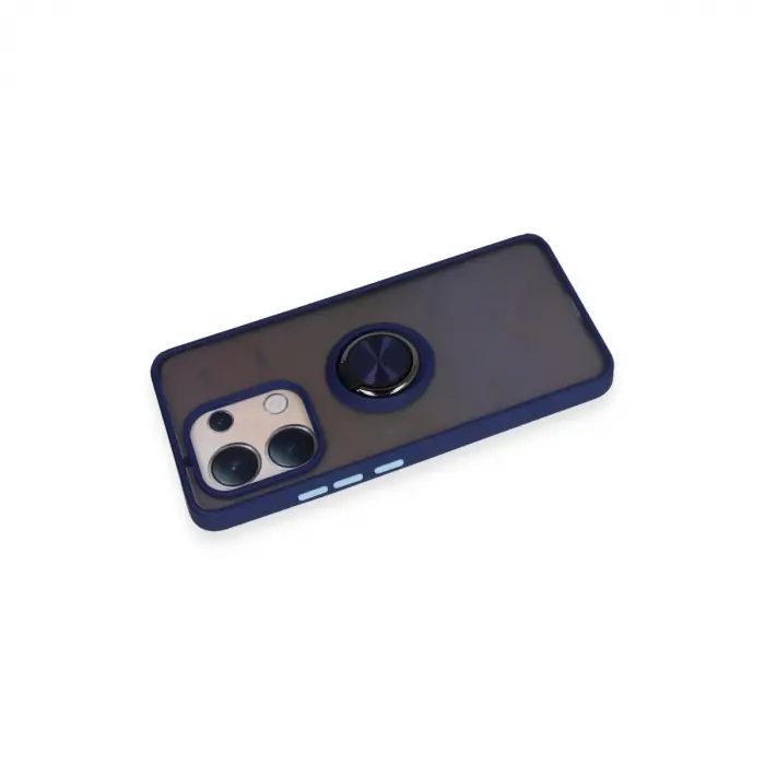 Note 13 4g Kılıf Montreal Yüzüklü  Kapak - Lacivert
