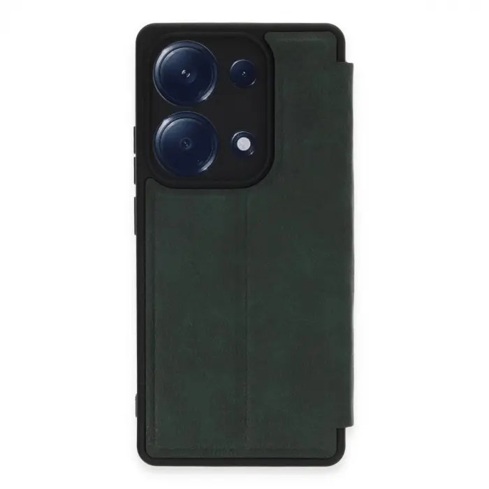 Note 13 Pro 4g Kılıf Flip Cover - Koyu Yeşil