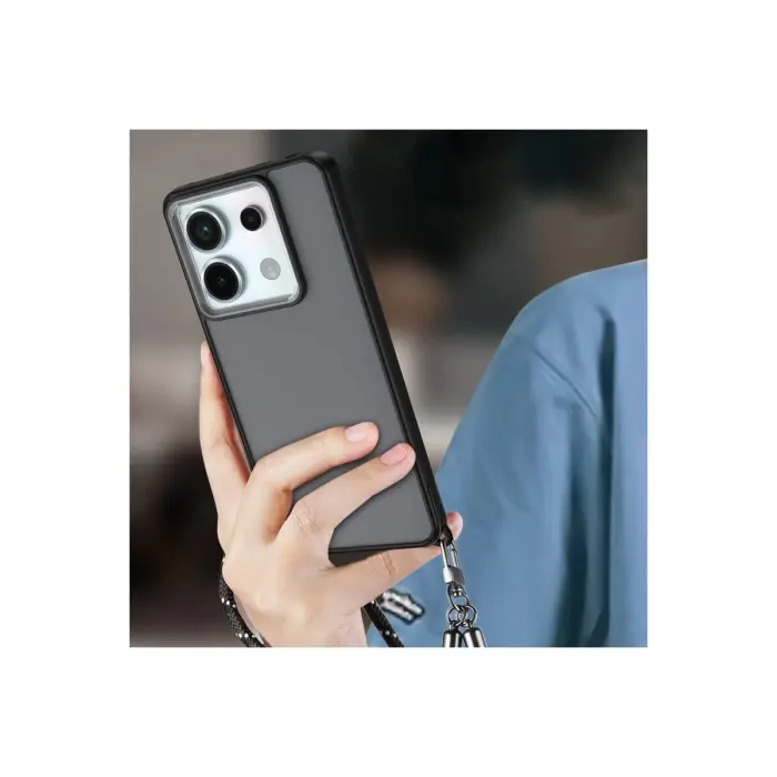 Note 13 Pro 5g Kılıf Elegant Kapak - Siyah