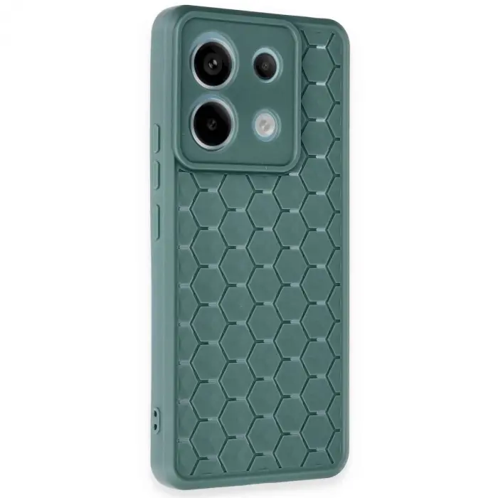 Note 13 Pro 5g Kılıf Petek  Kapak - Koyu Yeşil