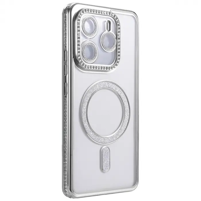 Note 14 4g Joke Simli Magneticsafe Kılıf - Gümüş