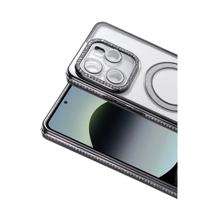 Note 14 4g Joke Simli Magneticsafe Kılıf - Siyah