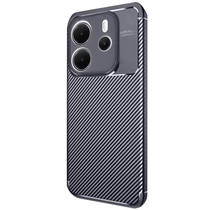 Note 14 4g Kılıf Auto Fus Karbon Kapak - Lacivert