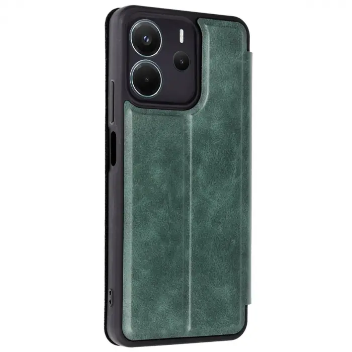 Note 14 4g Kılıf Flip Cover - Koyu Yeşil