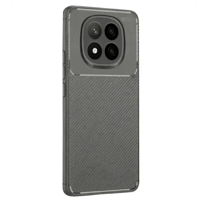 Note 14 Pro Plus Kılıf Auto Fus Karbon Kapak - Gri