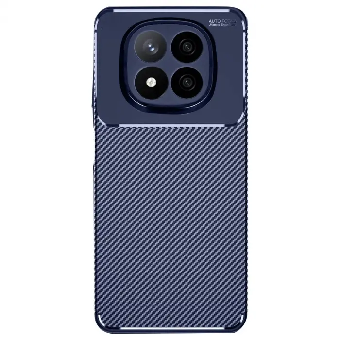 Note 14 Pro Plus Kılıf Auto Fus Karbon Kapak - Lacivert