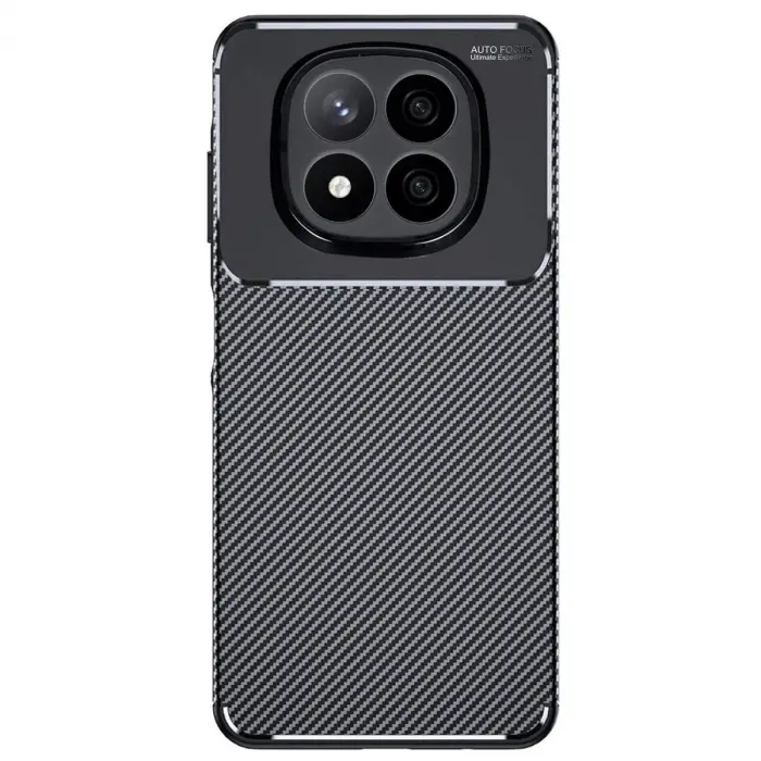 Note 14 Pro Plus Kılıf Auto Fus Karbon Kapak - Siyah