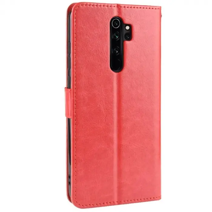 Note 8 Pro Kılıf Trend S Plus Kapaklı Kılıf - Kırmızı
