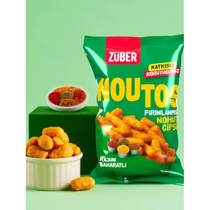 Fırın Nohut Cipsi 55 Gr Kajun Baharatlı