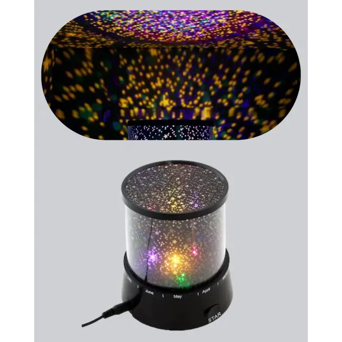 Odayı Yıldızlarla Dolduran Galaxy Efektli LED Projektör Işık