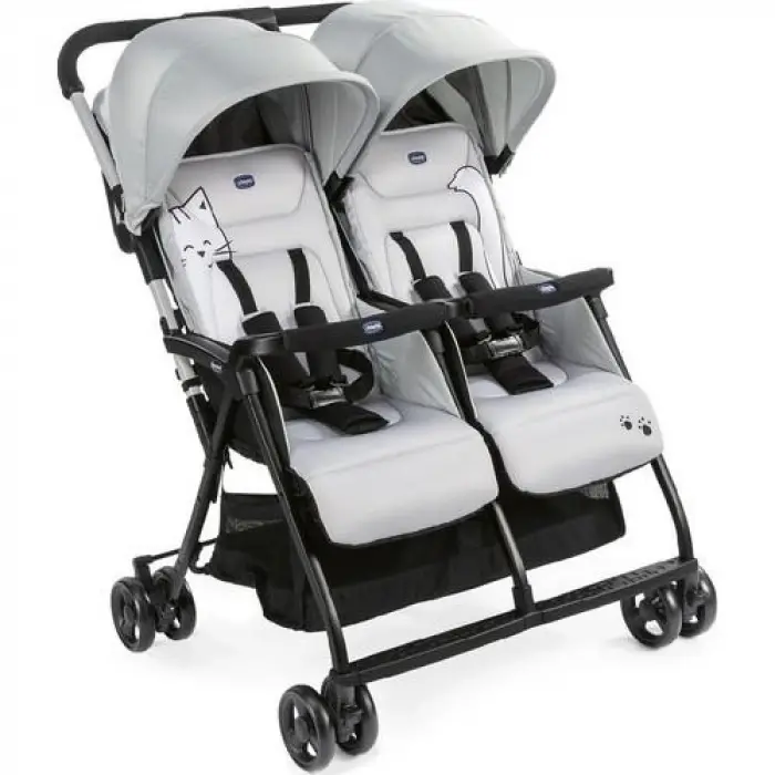 Ohlala Twin İkiz Bebek Arabası Silver