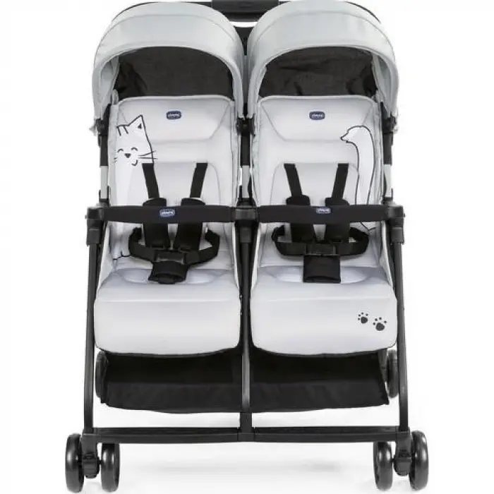 Ohlala Twin İkiz Bebek Arabası Silver