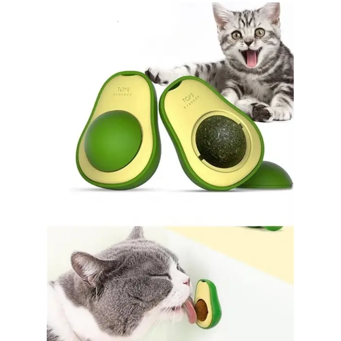 okado Şeklinde Catnipli Doğal Kedi Yalama Topu 6 Cm