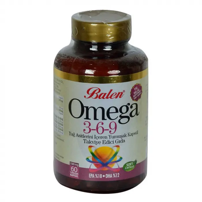 Omega 3-6-9 1585 Mg x 60 Yumuşak  EPA-18 DHA-12