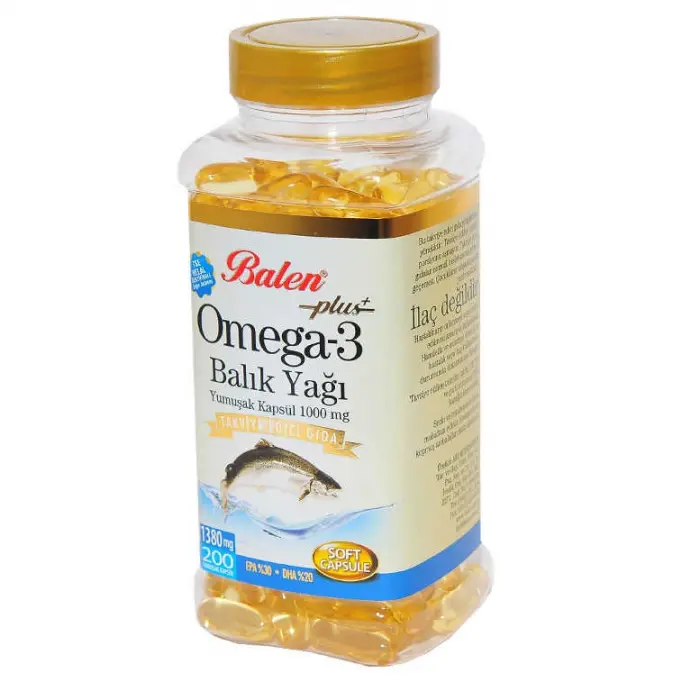 Omega 3 Plus+ Balık Yağı Yumuşak 200 Kapsül