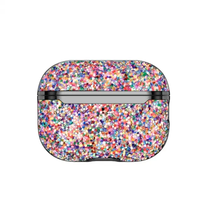 Onegif Apple Airpods Pro 2 (2.nesil) Bright Simli Airpods Kapak - Gold