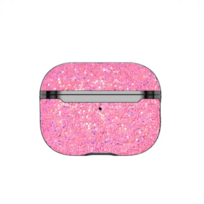 Onegif Apple Airpods Pro 2 (2.nesil) Bright Simli Airpods Kapak - Pembe