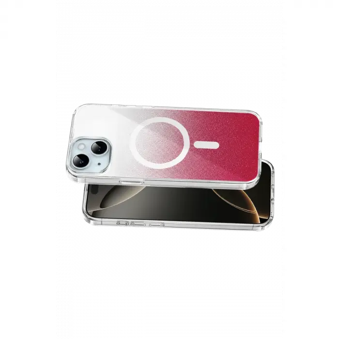 Onegif Apple İphone 14 Sora Simli Magsafe Kapak - Kırmızı