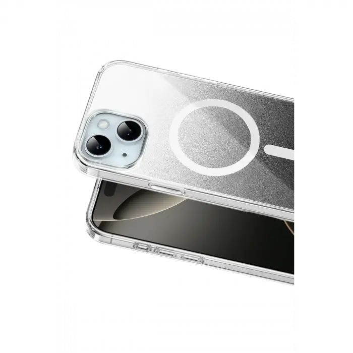 Onegif Apple İphone 15 Sora Simli Magsafe Kapak - Siyah
