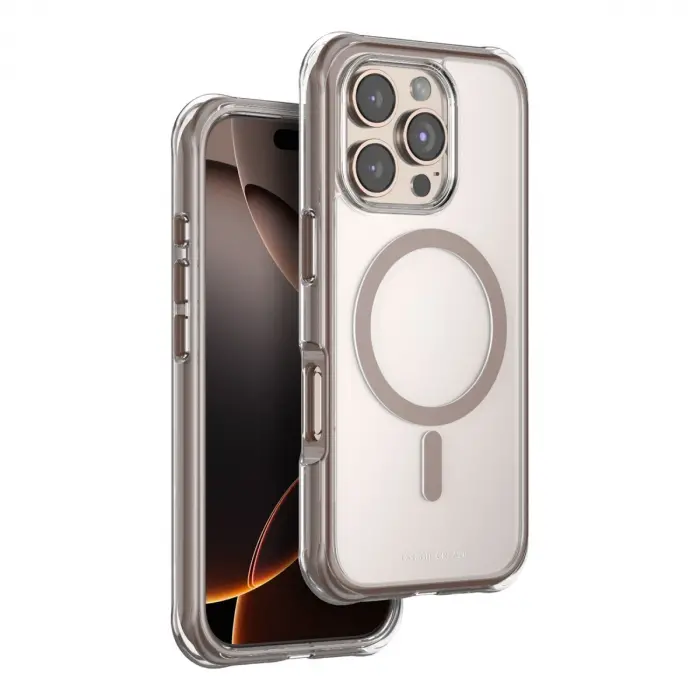 Onegif Apple İphone 16 Pro Max Hulk Magsafe Kapak - Çöl Titanyum