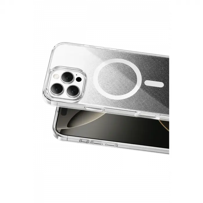 Onegif Apple İphone 16 Pro Max Sora Simli Magsafe Kapak - Siyah