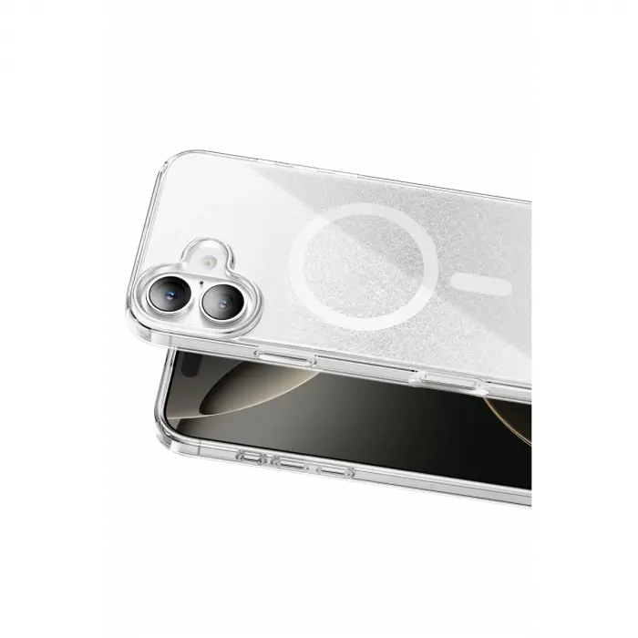 Onegif Apple İphone 16 Sora Simli Magsafe Kapak - Beyaz