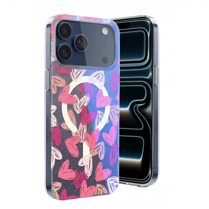 Onegif Apple İphone 17 Pro Max Desina Magsafe Kapak - Desen 6
