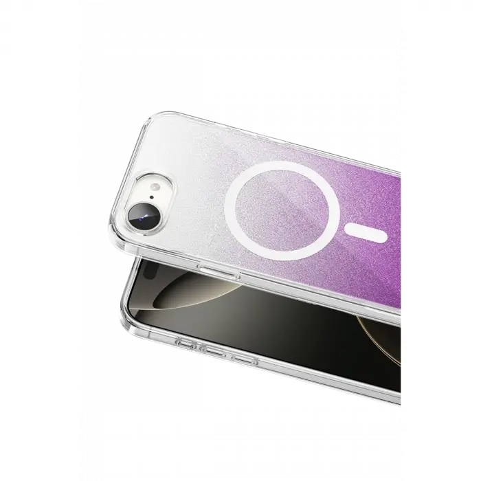 Onegif Apple İphone 17e Sora Simli Magsafe Kapak - Mor