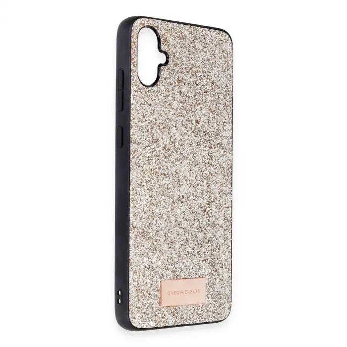 Onegif  Galaxy A05 Bright Simli Kapak - Gold