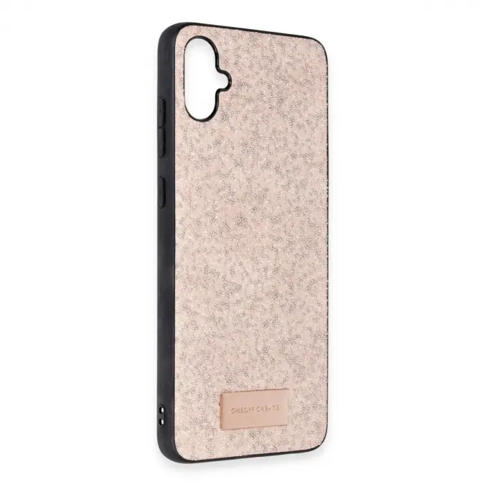 Onegif  Galaxy A05 Bright Simli Kapak - Pembe