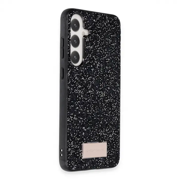 Onegif  Galaxy A05s Bright Simli Kapak - Siyah