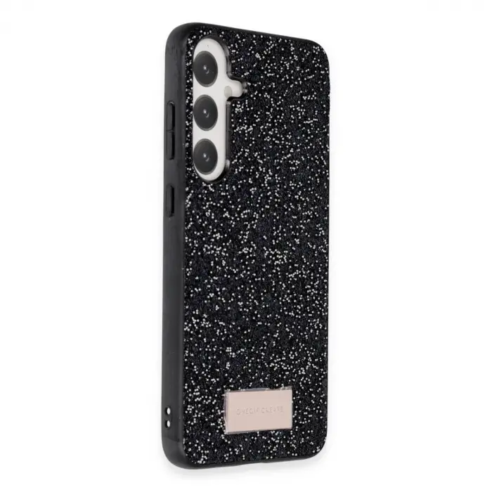 Onegif  Galaxy A25 5g Bright Simli Kapak - Siyah