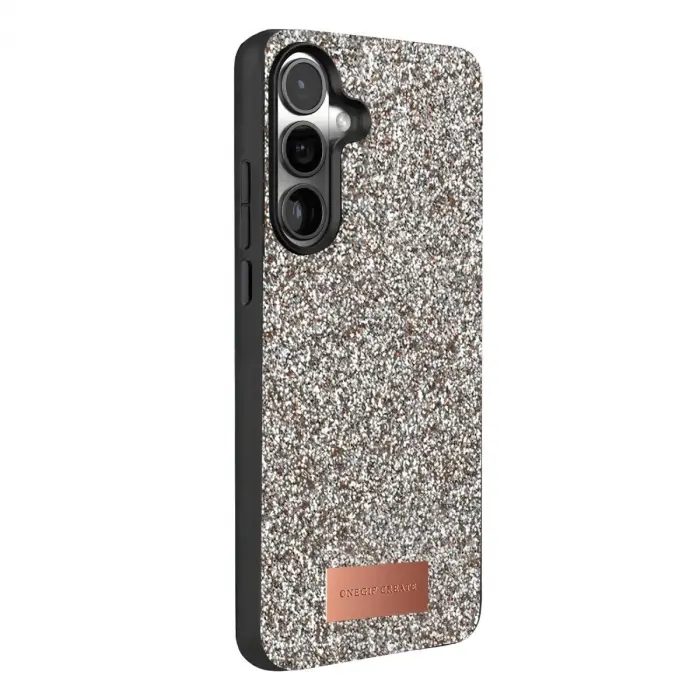 Onegif  Galaxy A37 5g Bright Simli Kapak - Gümüş