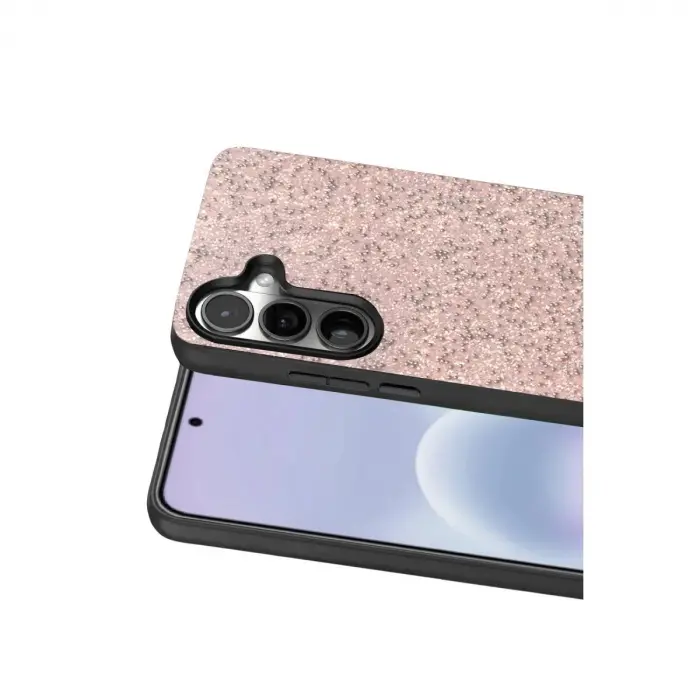 Onegif  Galaxy A37 5g Bright Simli Kapak - Pembe