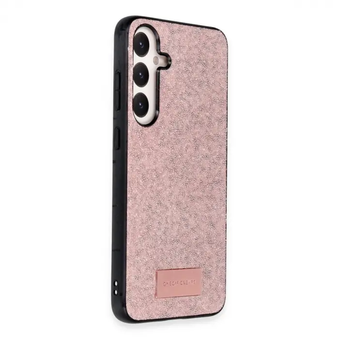 Onegif  Galaxy A55 5g Bright Simli Kapak - Pembe