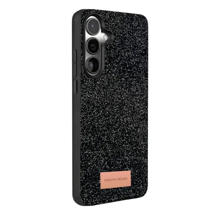 Onegif  Galaxy A57 5g Bright Simli Kapak - Siyah