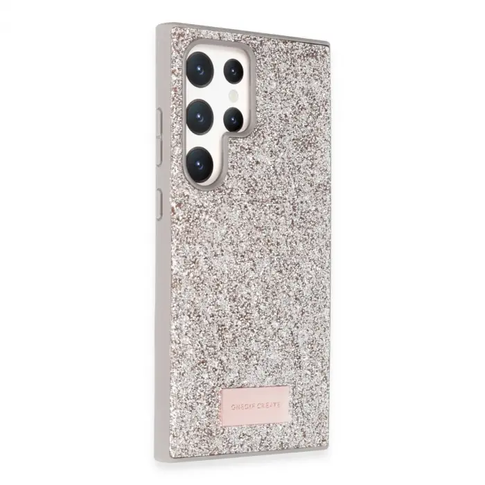Onegif  Galaxy S23 Ultra Bright Simli Kapak - Gold