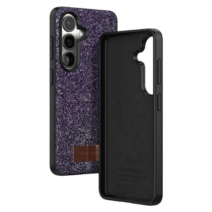 Onegif  Galaxy S26 Bright Simli Kapak - Derin Mor