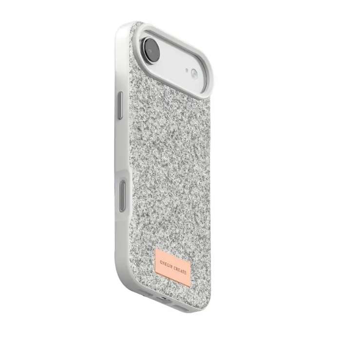 Onegif  İphone 17 Air Bright Simli Kapak - Beyaz