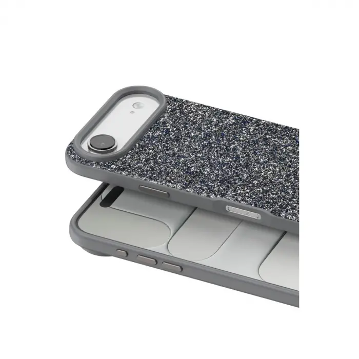 Onegif  İphone 17 Air Bright Simli Kapak - Gümüş