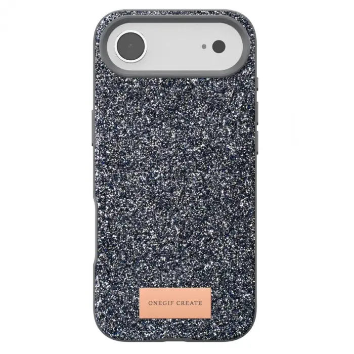 Onegif  İphone 17 Air Bright Simli Kapak - Gümüş