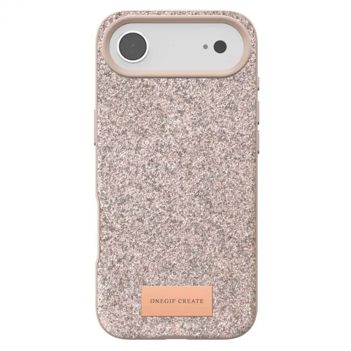 Onegif  İphone 17 Air Bright Simli Kapak - Pembe