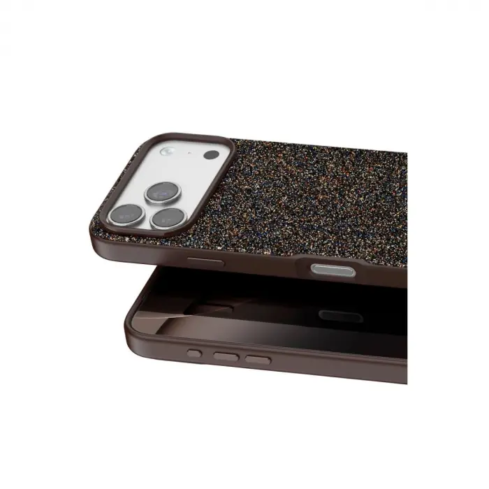 Onegif  İphone 17 Pro Bright Simli Kapak - Gold