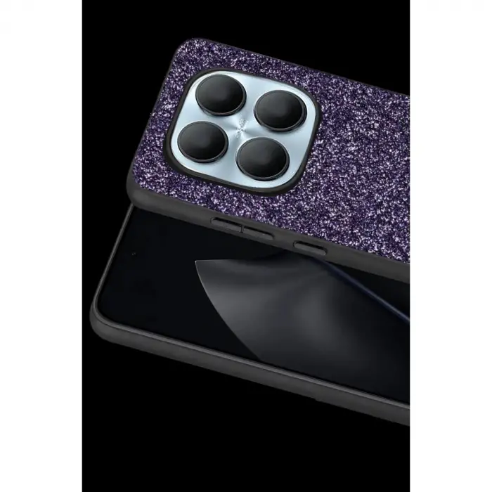 Onegif   Note 15 Pro 5g Bright Simli Kapak - Derin Mor
